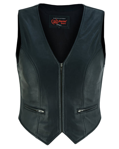 DS238 Women's Stylish Lightweight Zipper Front Vest