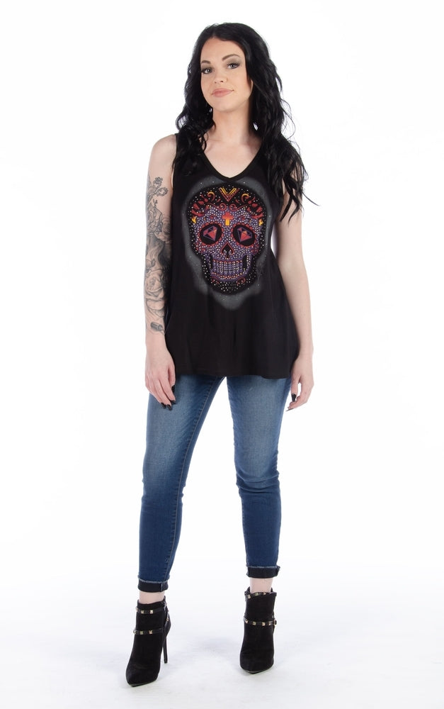 7551 Calavera Lace Back