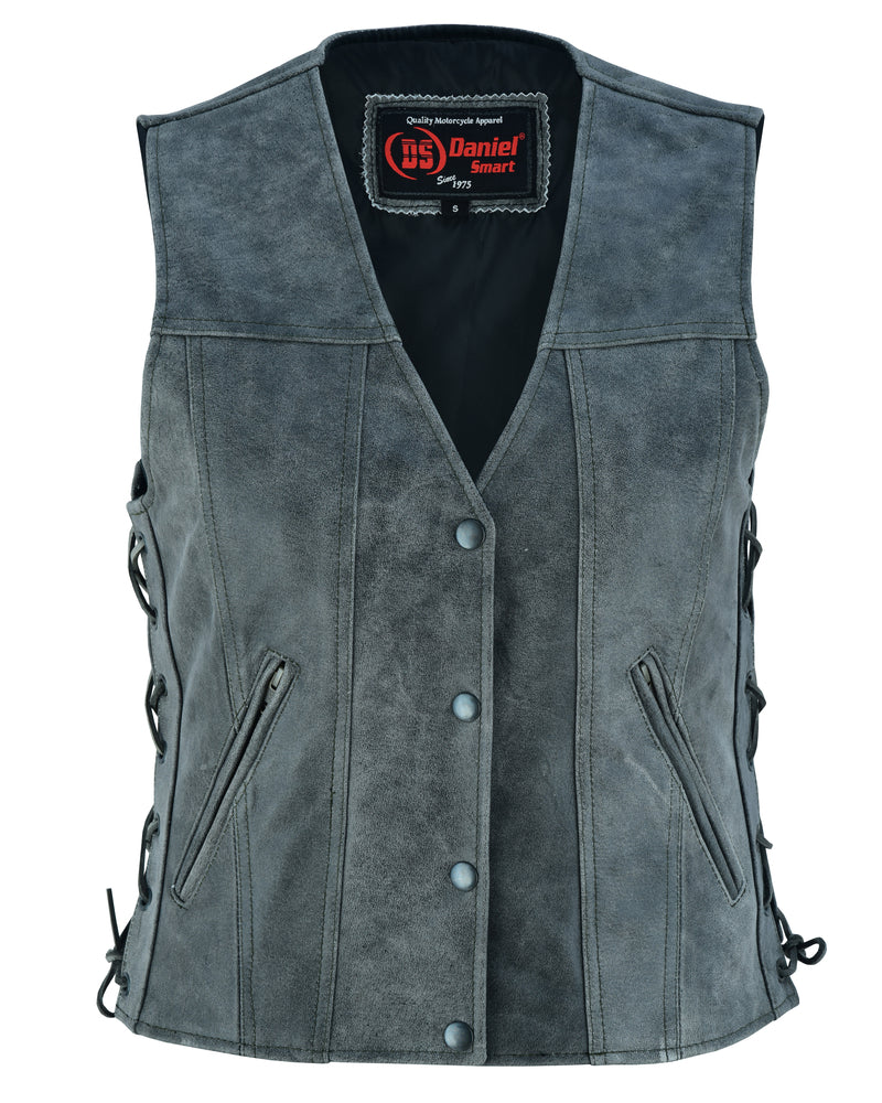 DS205V Women's Gray Single Back Panel Concealed Carry Vest