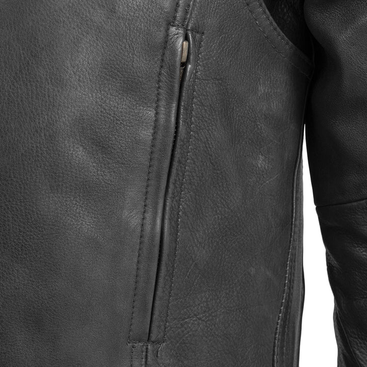 FIM263CDMZ-BLK-Raider Men's Motorcycle Leather Jacket