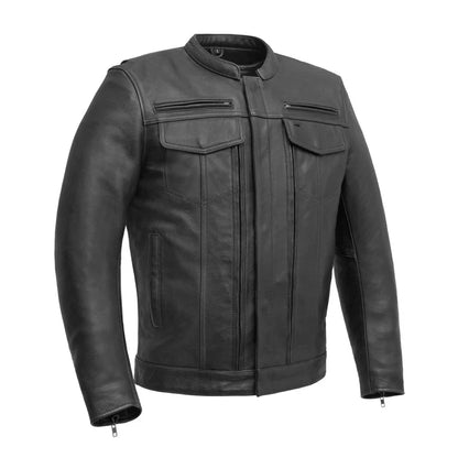 FIM263CDMZ-BLK-Raider Men's Motorcycle Leather Jacket