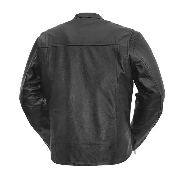 FIM215CSLZ-BLK-Rocky Men's Motorcycle Leather Jacket