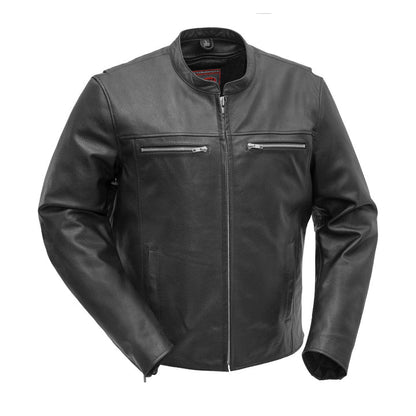 FIM215CSLZ-BLK-Rocky Men's Motorcycle Leather Jacket