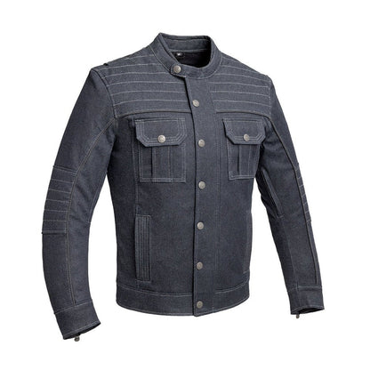 FIM290TDM-BLU-Rowdy Men's Thunder Denim Motorcycle Jacket