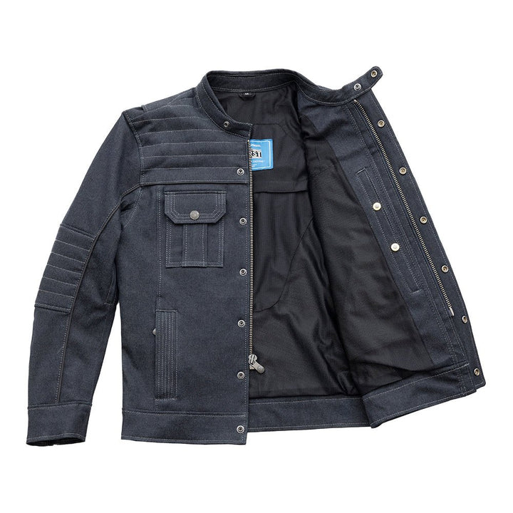 FIM290TDM-BLU-Rowdy Men's Thunder Denim Motorcycle Jacket