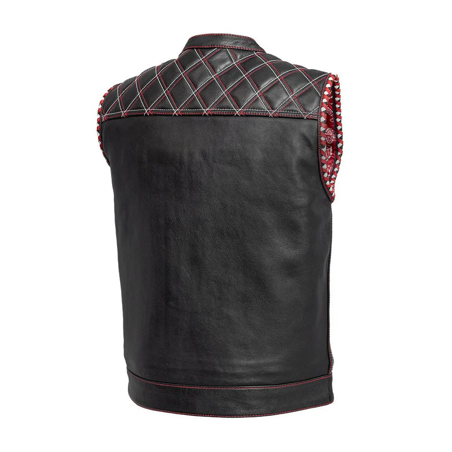 FIM672QLT-Sinister - Men's Motorcycle Leather Vest