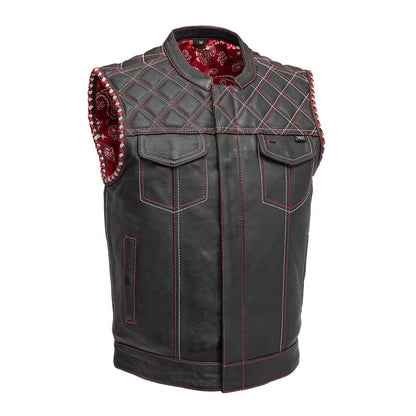 FIM672QLT-Sinister - Men's Motorcycle Leather Vest