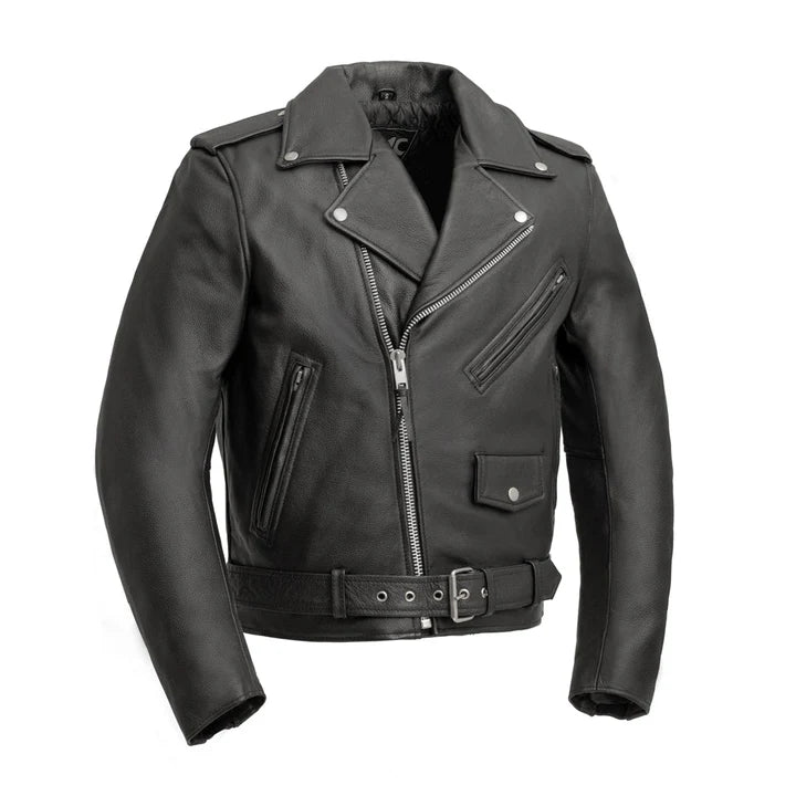 FMM200BMP-BLK-Superstar Men's Motorcycle Leather Jacket