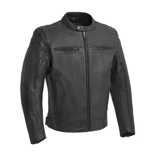 FIM288CHRZ-Top Performer Men's Motorcycle Leather Jacket