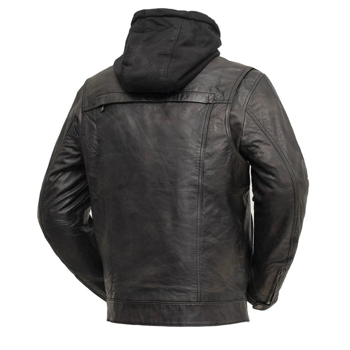 FIM276SDTZ-Vendetta Men's Motorcycle Leather Jacket