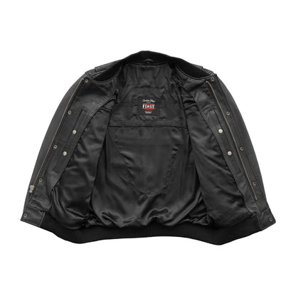 FIM210CMB-BBLK- Willie Men's Motorcycle Leather Jacket